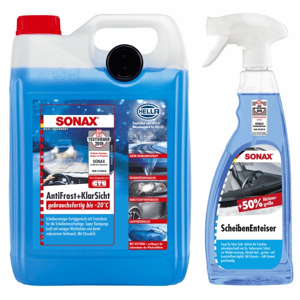 Sonax Antifrost Gebrauchsfertig 5L + Scheibenenteiser 750ml