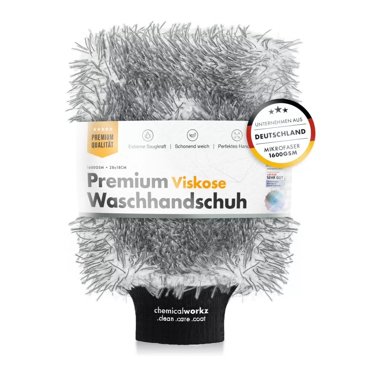 Chemicalworkz Viskose Wash Mitt 1400GSM Grau Chemicalworkz Viskose Wash Mitt 1400GSM Grau