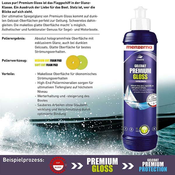 Menzerna Marine Gelcoat Premium Gloss