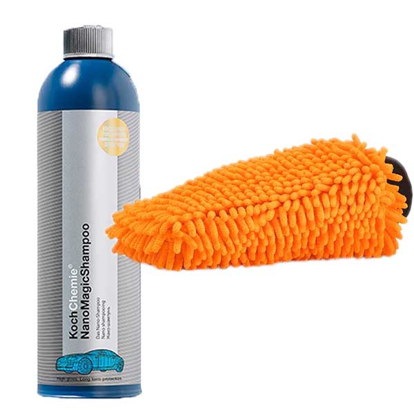 koch-chemie-nanomagic-shampoo-konjuhi-chenille-waschhandschuh-orange Koch Chemie Waschset Basic #2
