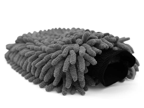 The Collection Chenille Wash Mitt Grau