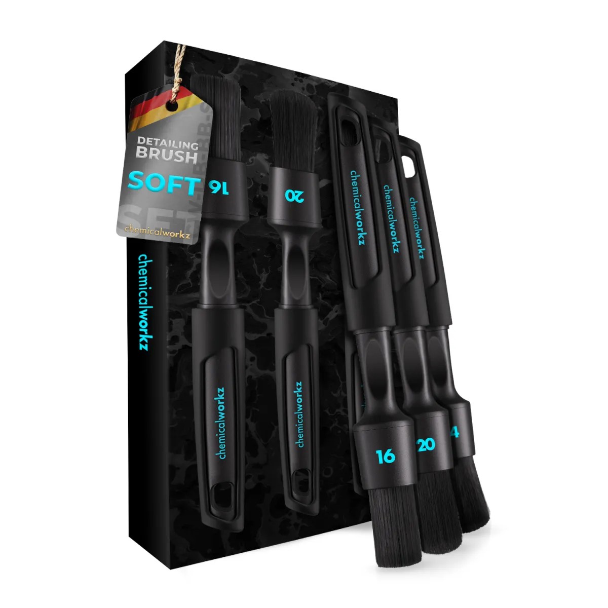 ChemicalWorkz Detailing Brush Black Boar Pinsel Set ChemicalWorkz Detailing Brush Black Boar Pinsel Set