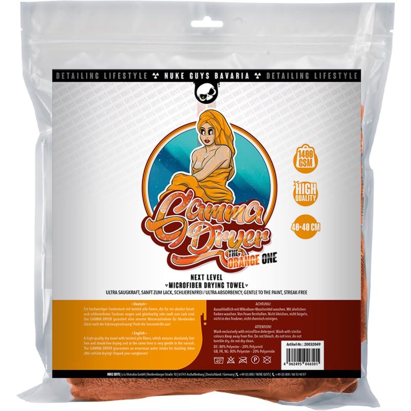 Nuke Guys Gamma Dryer S Trockentuch Orange 40x40cm
