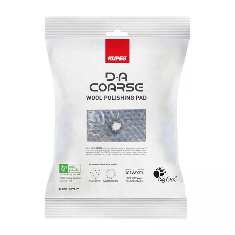 Rupes D-A Wool-Pad Coarse Polierpad Ø 130mm Rupes D-A Wool-Pad Coarse Polierpad Ø 130mm