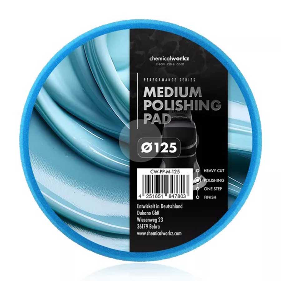 ChemicalWorkz Medium Polishing Performance Pad blau Ø 125mm ChemicalWorkz Medium Polishing Performance Pad blau Ø 125mm