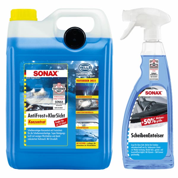sonax-antifrost-konzentrat-sonax-scheibenenteiser Sonax Antifrost Konzentrat 5L + Scheibenenteiser 750ml