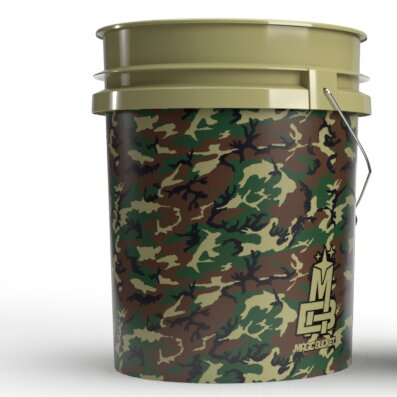 Magic Bucket Wascheimer 5 Gallonen Camouflage Grün