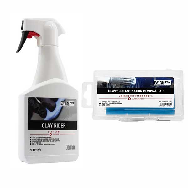 ValetPRO Clay Rider 500ml + ValetPRO Reinigungsknete Blau 100g