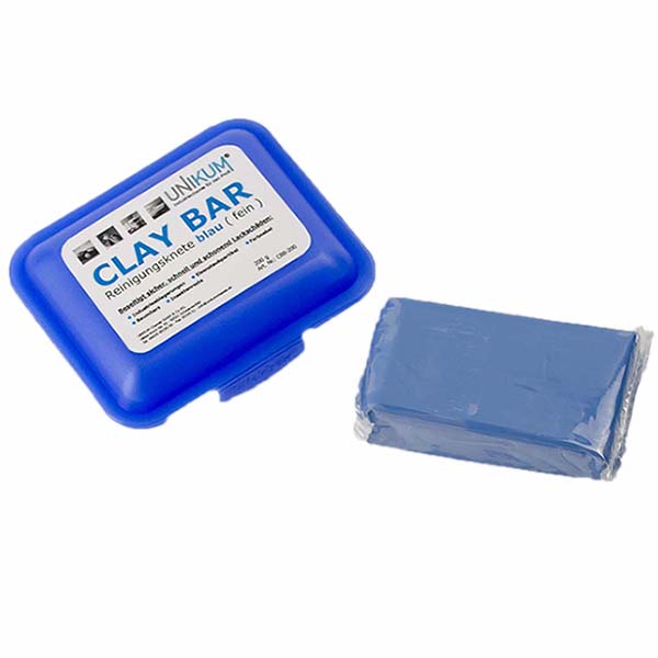 Unikum Reinigungsknete CLAY BAR blau 200g