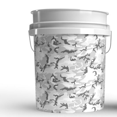 Magic Bucket Wascheimer 5 Gallonen Camouflage Grau