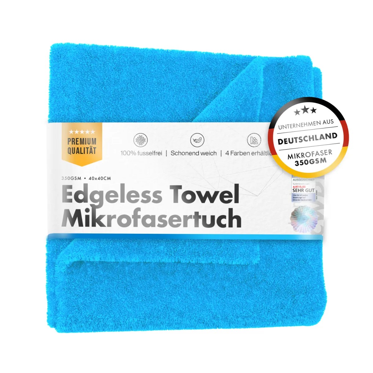 Chemicalworkz Edgeless Towel Blau 350GSM 40x40cm