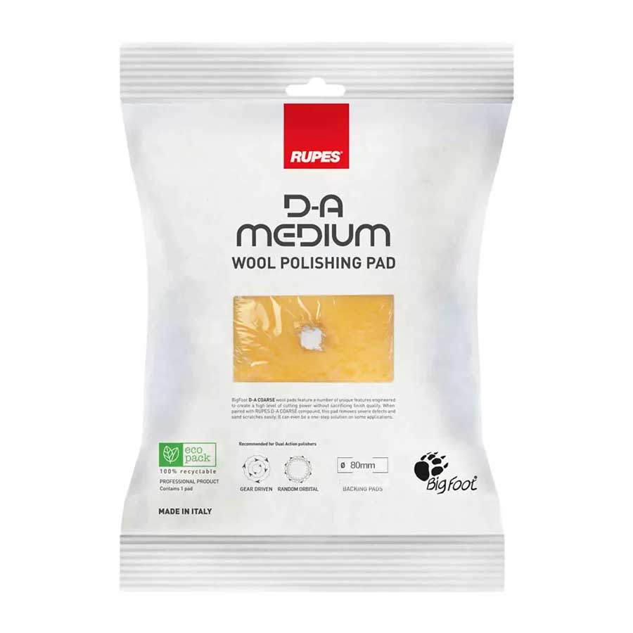 Rupes D-A Wool-Pad Medium Polierpad Ø 85mm Rupes D-A Wool-Pad Medium Polierpad Ø 85mm