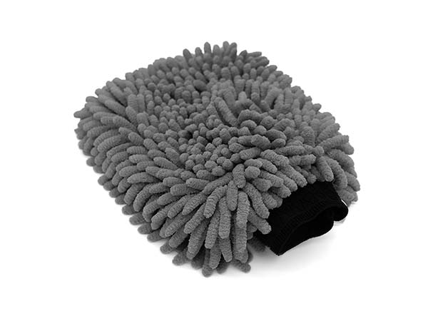 The Collection Chenille Wash Mitt Grau