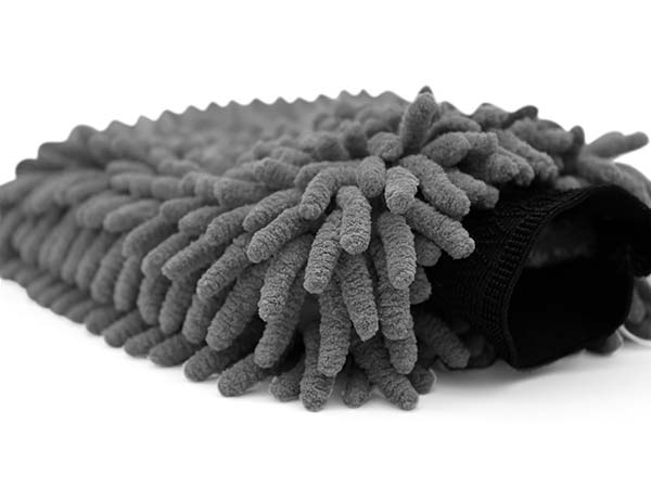 The Collection Chenille Wash Mitt Grau