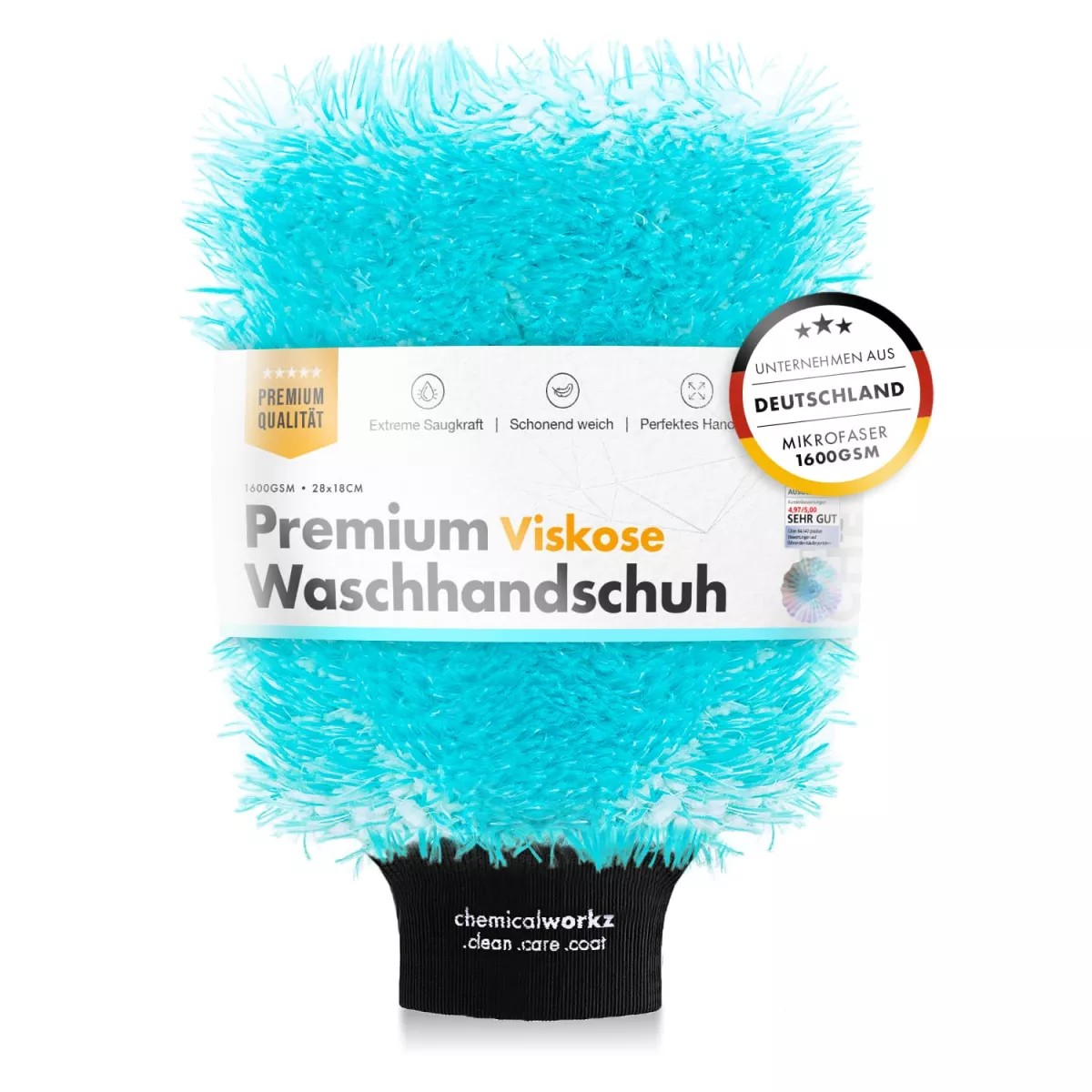 Chemicalworkz Viskose Wash Mitt 1400GSM Türkis Chemicalworkz Viskose Wash Mitt 1400GSM Türkis