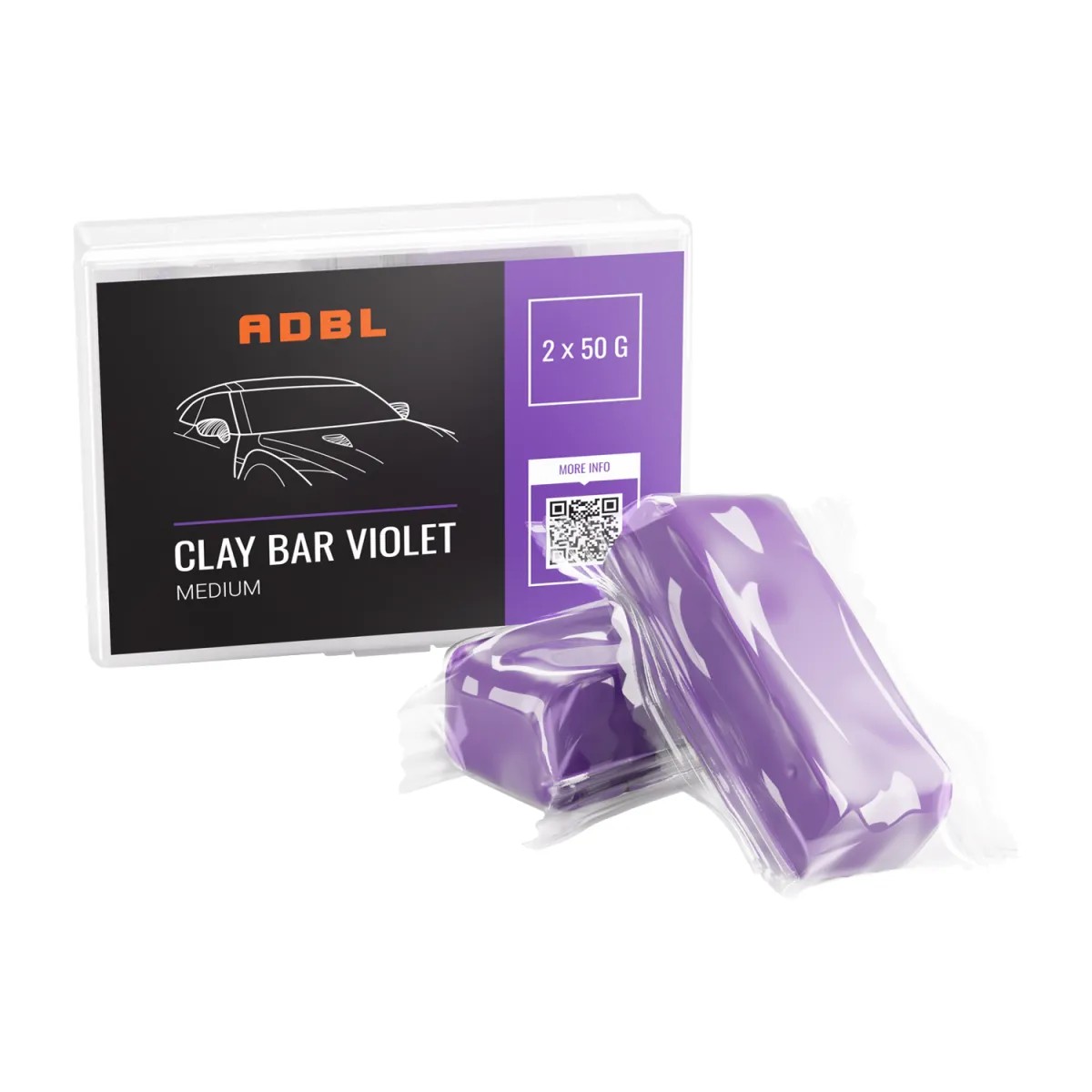 ADBL Clay Bar Violett 2x50g Reinigungsknete Medium ADBL Clay Bar Violett 2x50g Reinigungsknete Medium