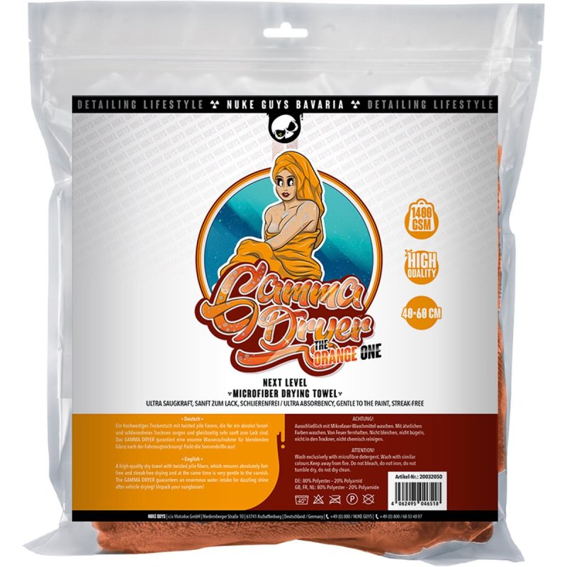 Nuke Guys Gamma Dryer L Trockentuch Orange 40x60cm