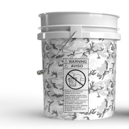 Magic Bucket Wascheimer 5 Gallonen Camouflage Grau