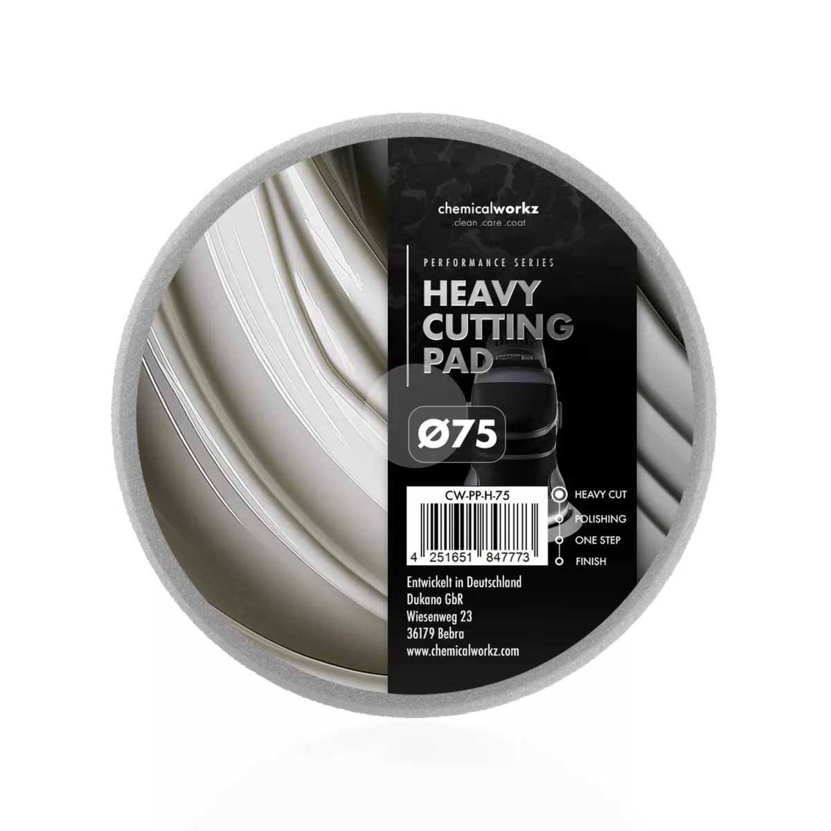 ChemicalWorkz Heavy Cutting Performance Pad grau Ø 75mm ChemicalWorkz Heavy Cutting Performance Pad grau Ø 75mm