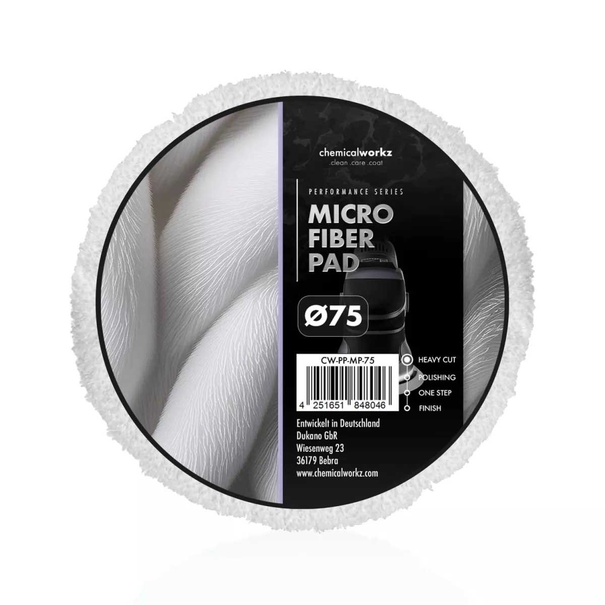 ChemicalWorkz Microfiber Performance Pad Ø 75mm